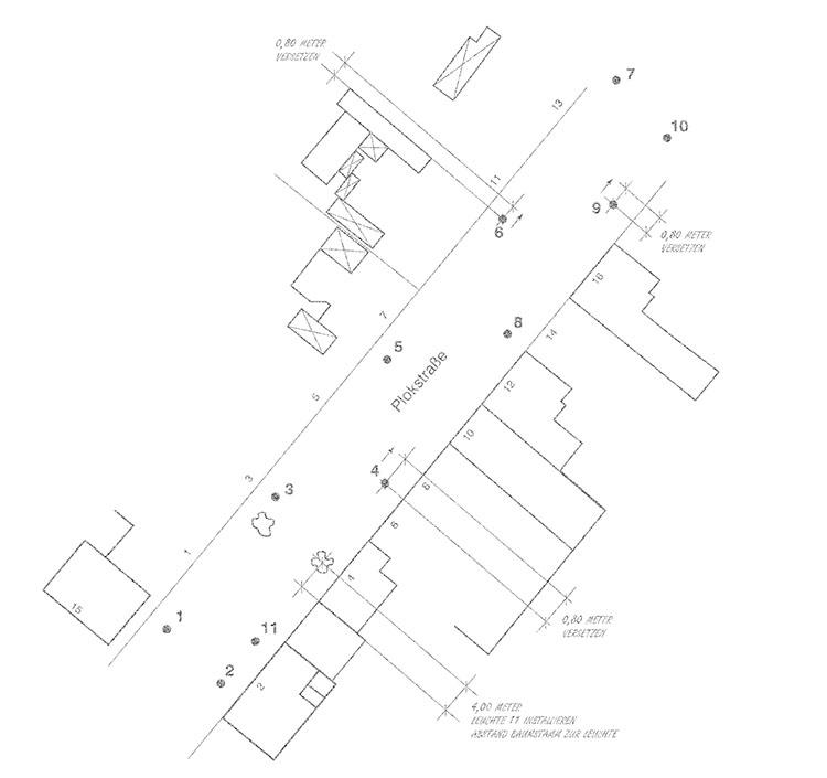Gießen Stadtbeleuchtung - Lageplan